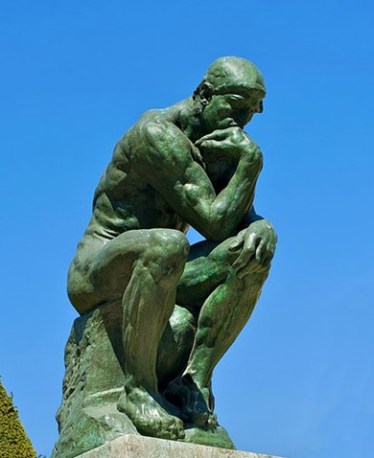 statue of man thinking The Thinker Image by Daniel Stockman via Wikipedia